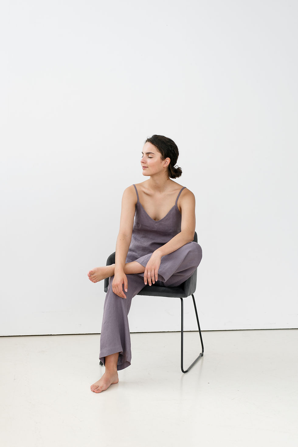 Thumbnail: Linen Cami Set with Wide Pants - Tilda Top and Ruth Pants
