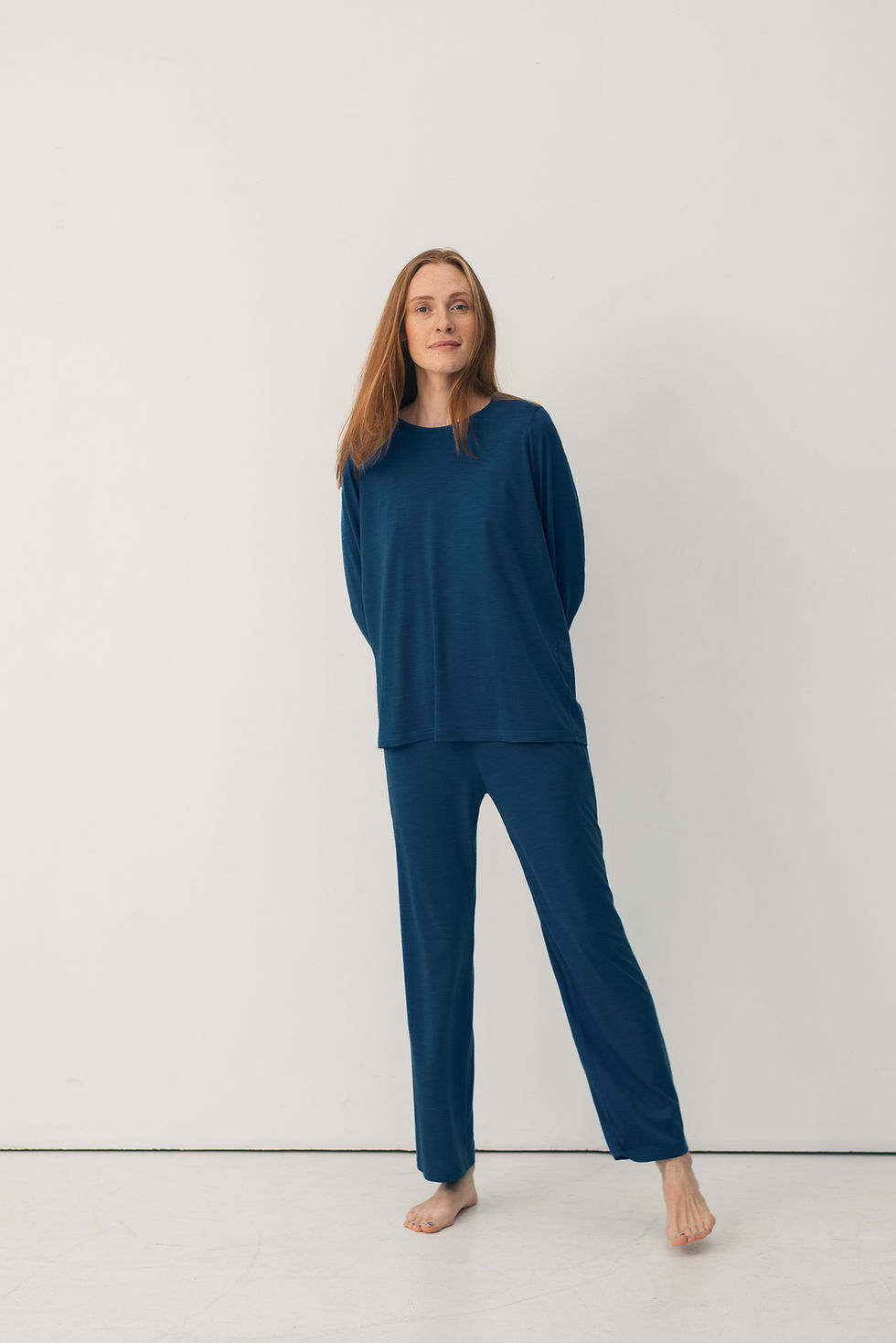 Thumbnail: Merino Wool Long Sleeve Top - Greta