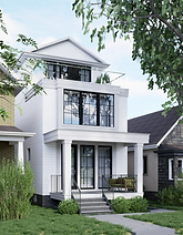 Home addition project on Grandview Street showcasing an expanded footprint, upgraded façade, and modern architectural improvements — designed and permitted by Cadaxx Design.