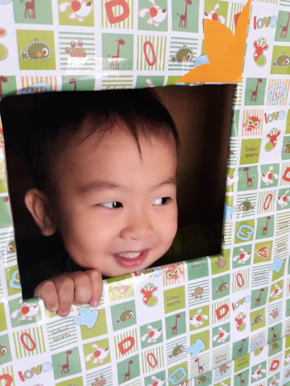 A smiling boy