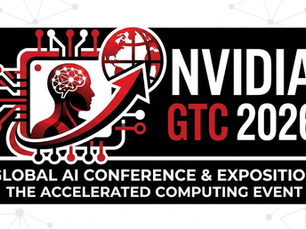 NVIDIA GTC 2026 logo with a red/black AI head icon, circuit design, and arrow pointing to a globe. Text: "Global AI Conference & Exposition."