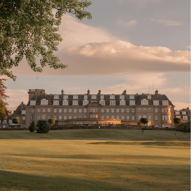 Gleneagles Hotel during luxury Scotland golf trips