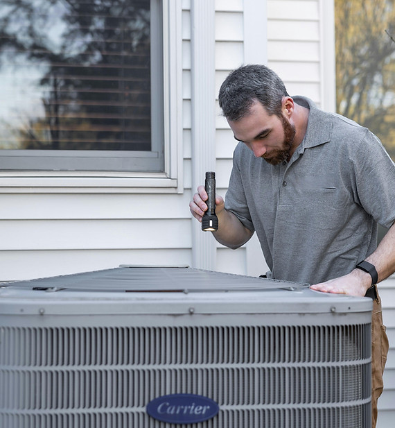 beede ac technician outside