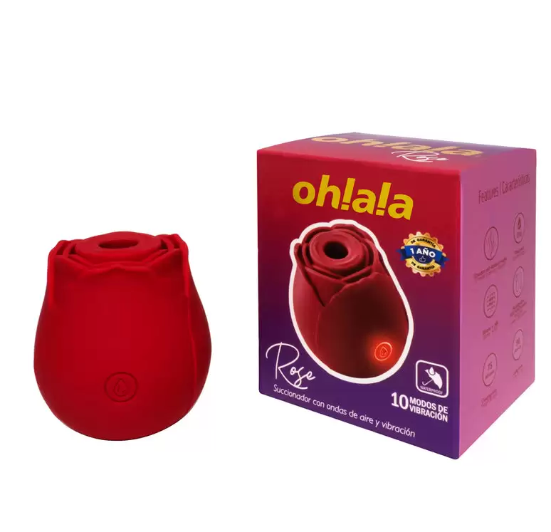 Vibrador y Succionador Ohlala Rose