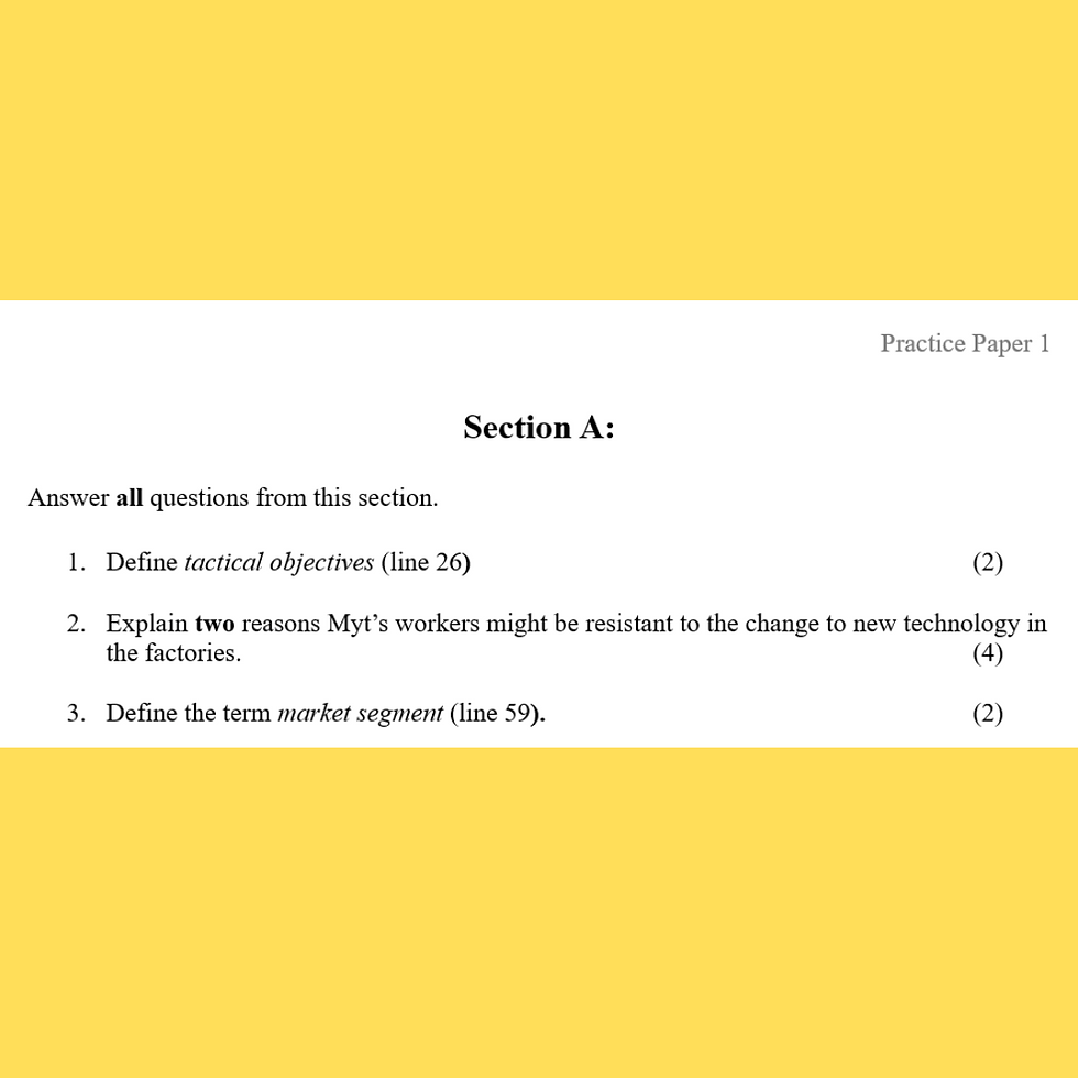 Thumbnail: IB Business Paper 1 Myt