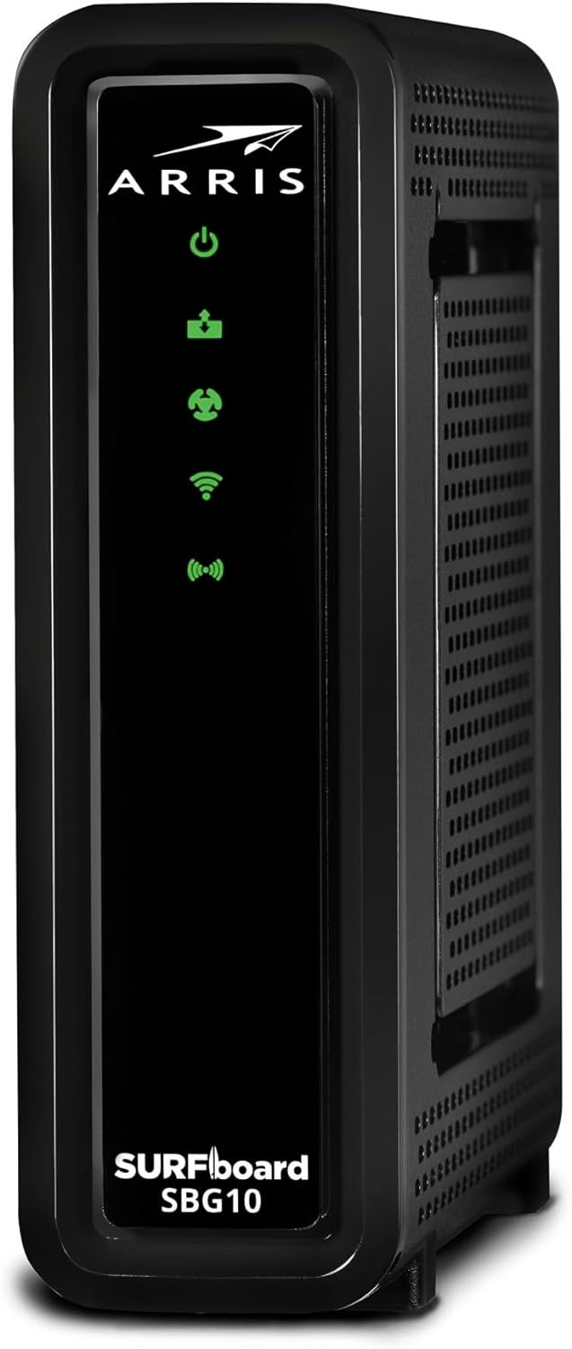 Thumbnail: ARRIS SURFboard SBG10 DOCSIS 3.0 16 x 4 Gigabit Cable Modem &AC1600 Wi-Fi Router