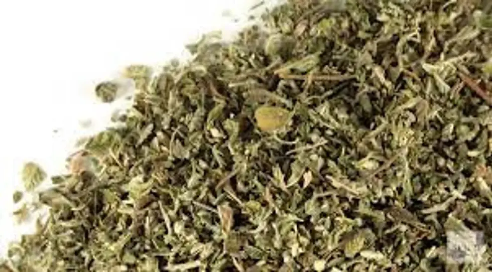 Thumbnail: Close-up of dried green herbs, great for spices and cooking background.