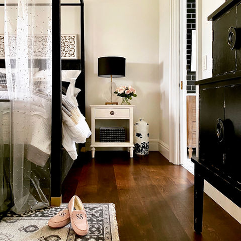 High-end bedroom suite design.
