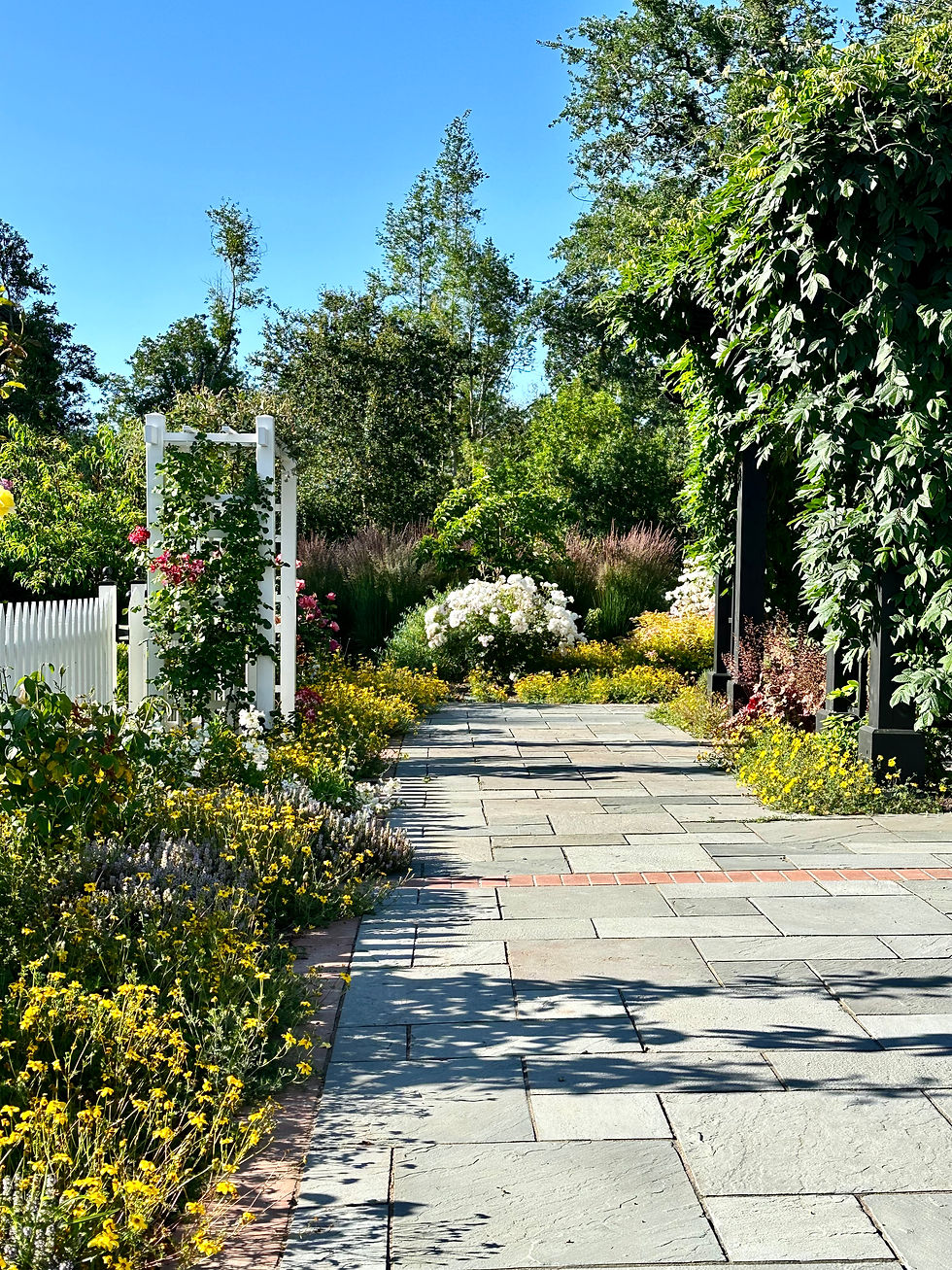 Beautiful gardens at Rock Haven Farm, Santa Rosa, CA