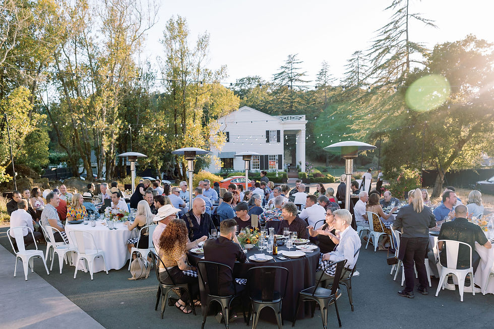 Beautiful event space at Rock Haven Farm, Santa Rosa, CA