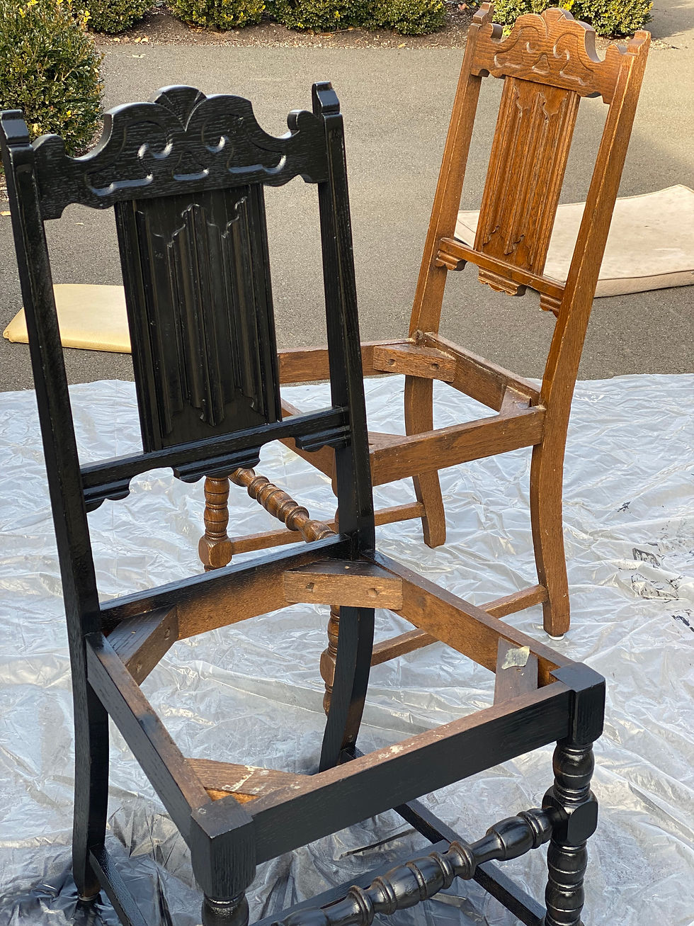 Trash to Treasure chair makeover.