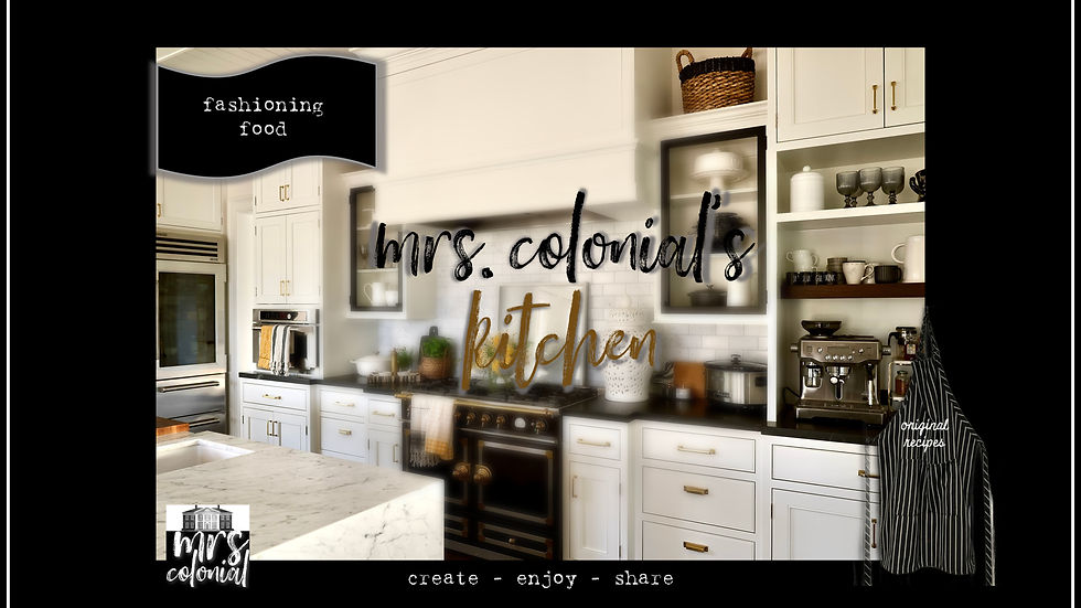 Mrs. Colonial's Kitchen recipes