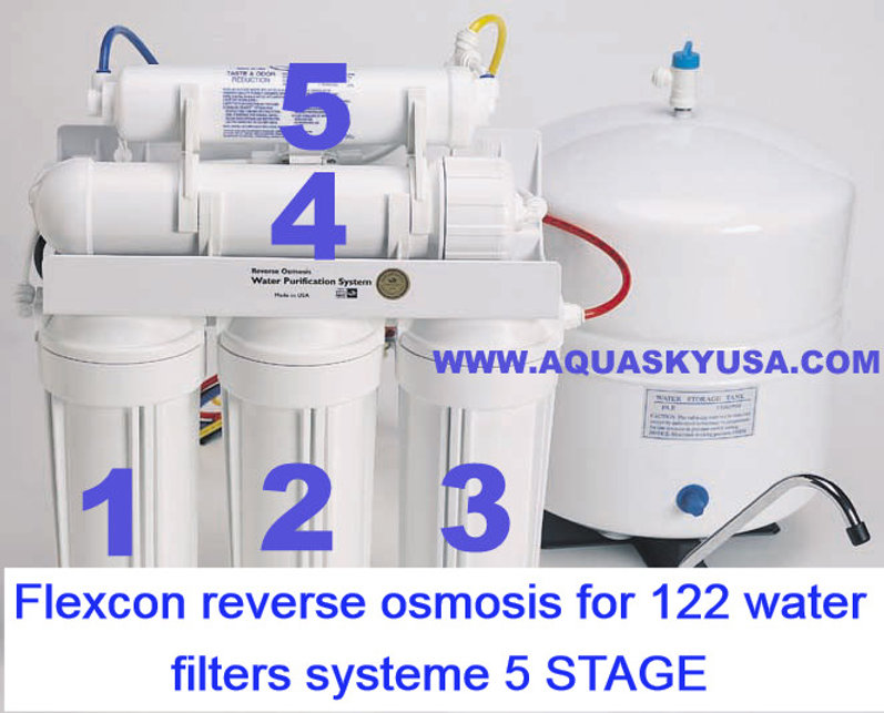 Flexcon Fro 122 Replacement Filters - Set Of 5 Reverse Osmosis