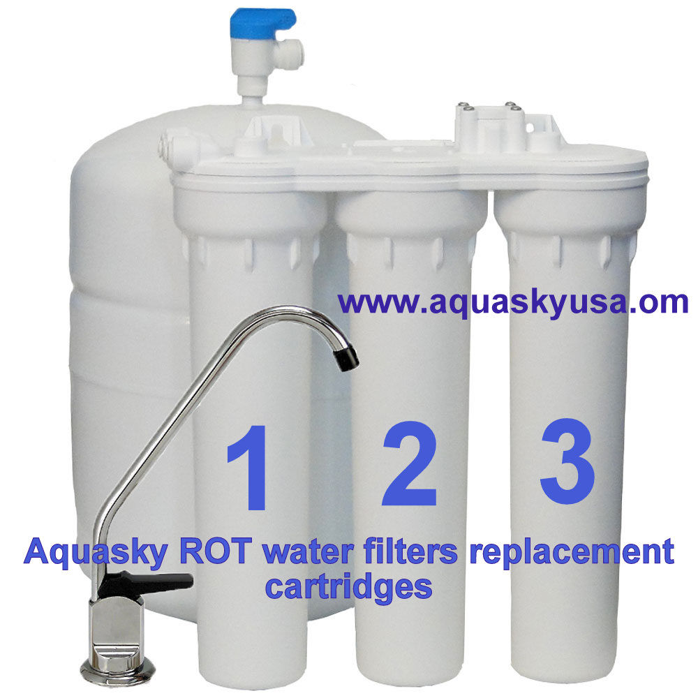Aquasky rot 3,4,5 & 6 - CTA-3  Systemes - Set Of 3 Filters Replacement