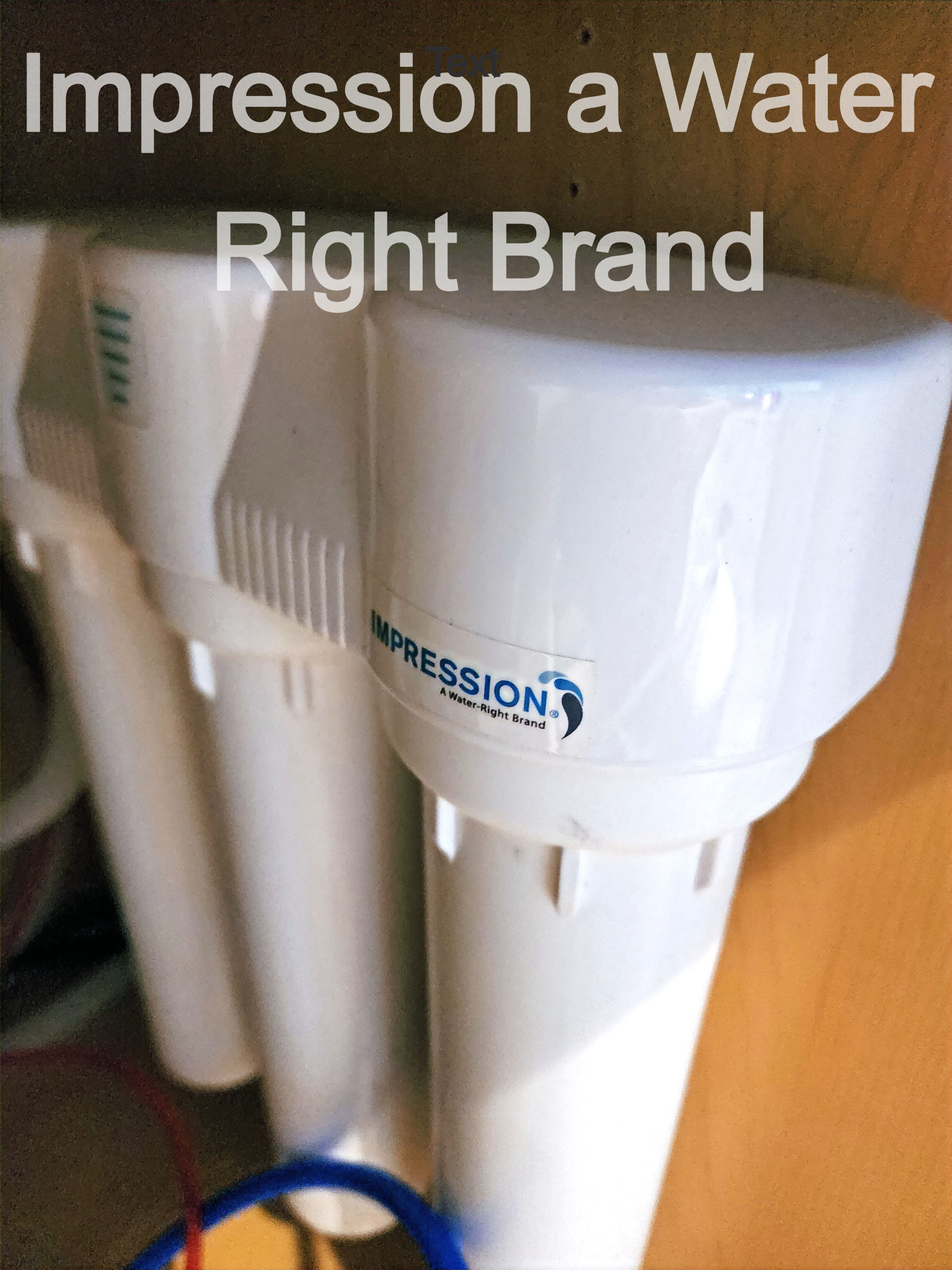 Set Of 4 Filters For Impression A Water Right Brand, Replacement Cartridges