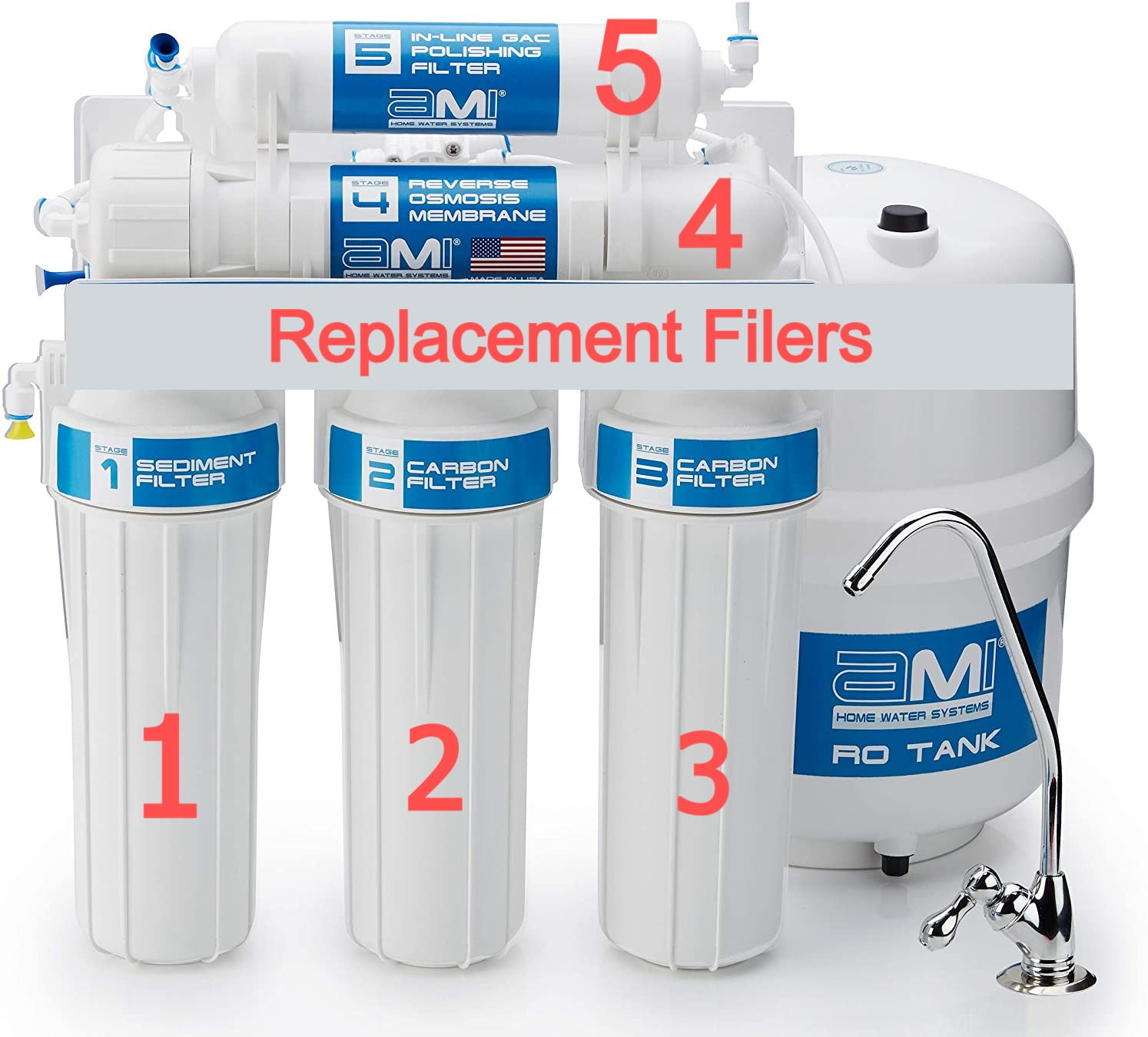 AMI Reverse Osmosis AAA-RO50 Applied Membranes Water Filters Replacement