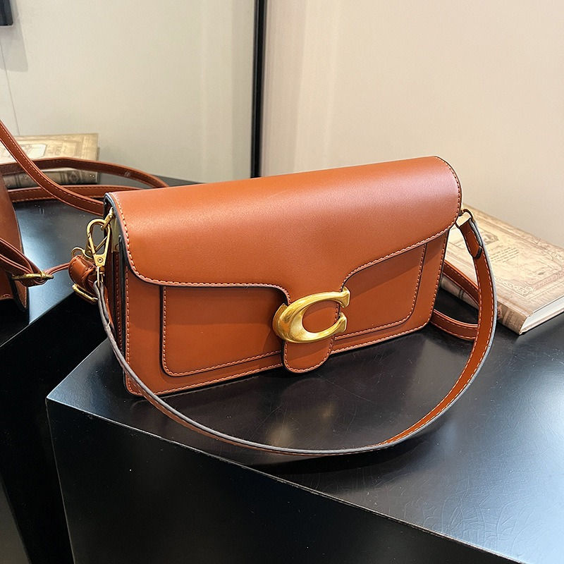 Thumbnail: New niche bag women's premium texture solid color simple and versatile small squ