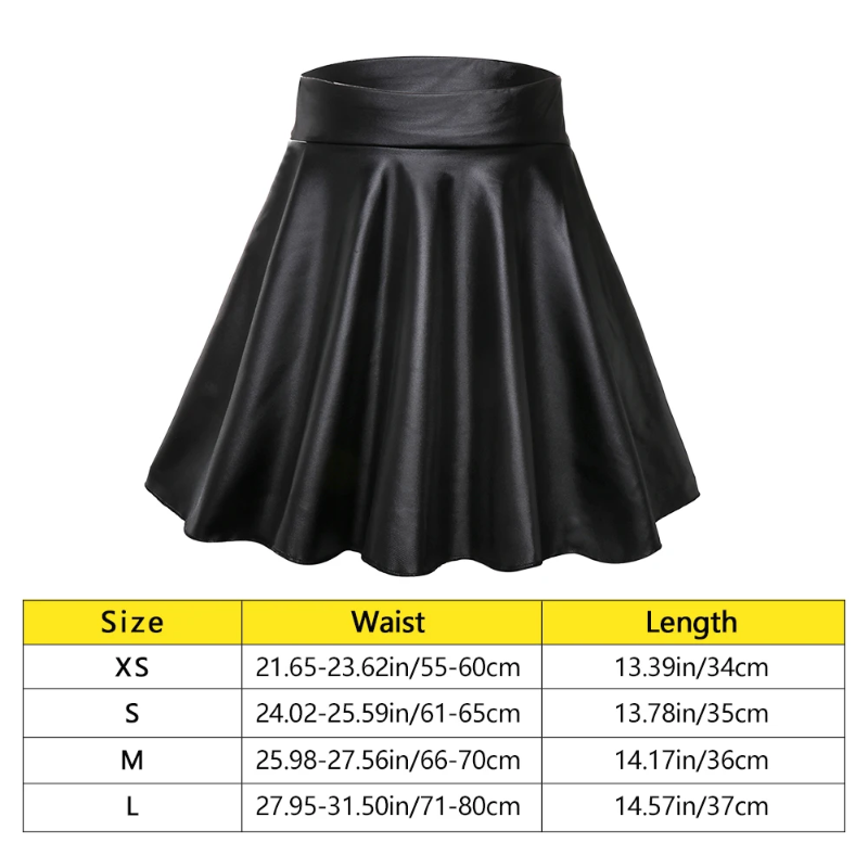 Thumbnail: Mayfair Faux Leather Skater Skirt