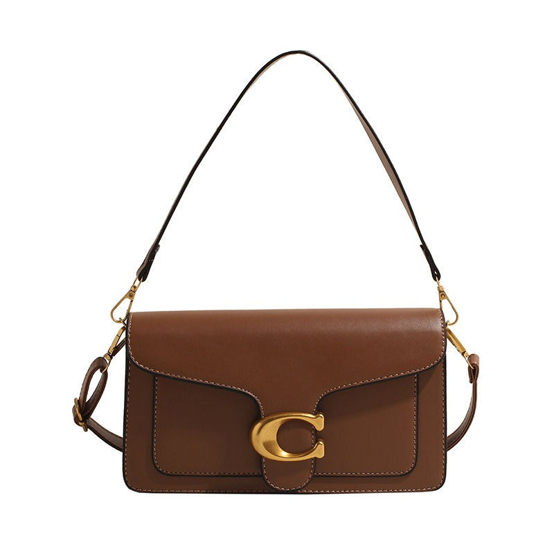 Thumbnail: New niche bag women's premium texture solid color simple and versatile small squ