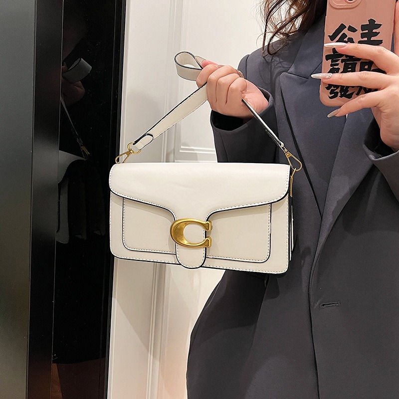 Thumbnail: New niche bag women's premium texture solid color simple and versatile small squ