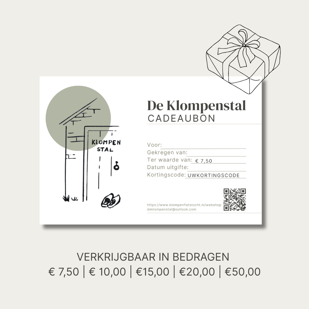 Cadeaubon De Klompenstal webshop