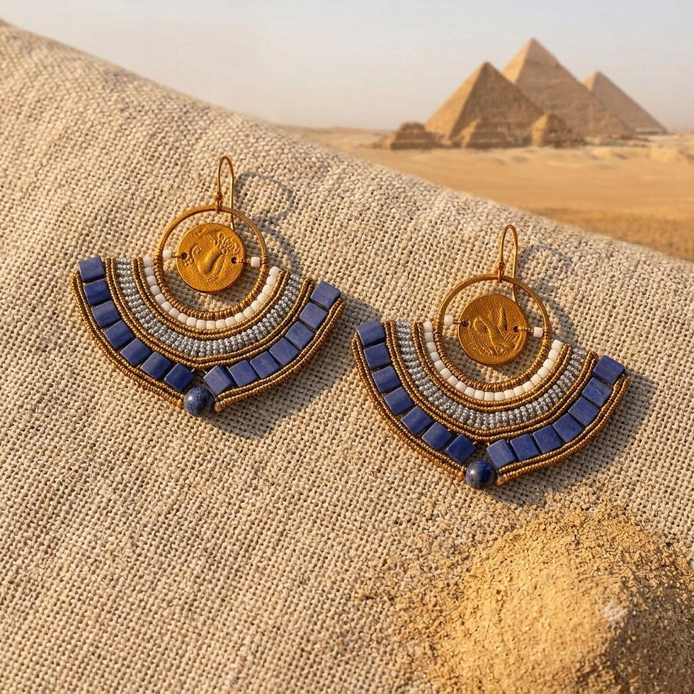 Miniature : Boucles d'oreilles tissées 