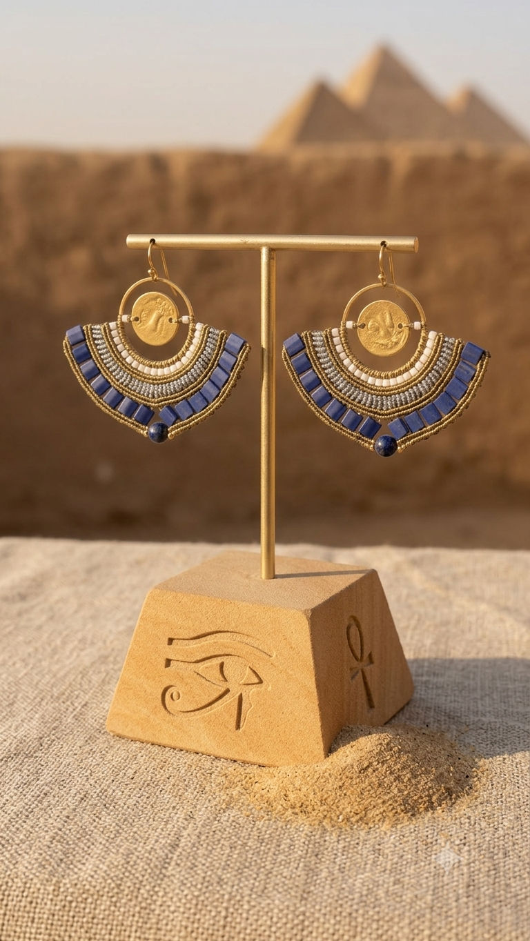 Miniature : Boucles d'oreilles tissées 