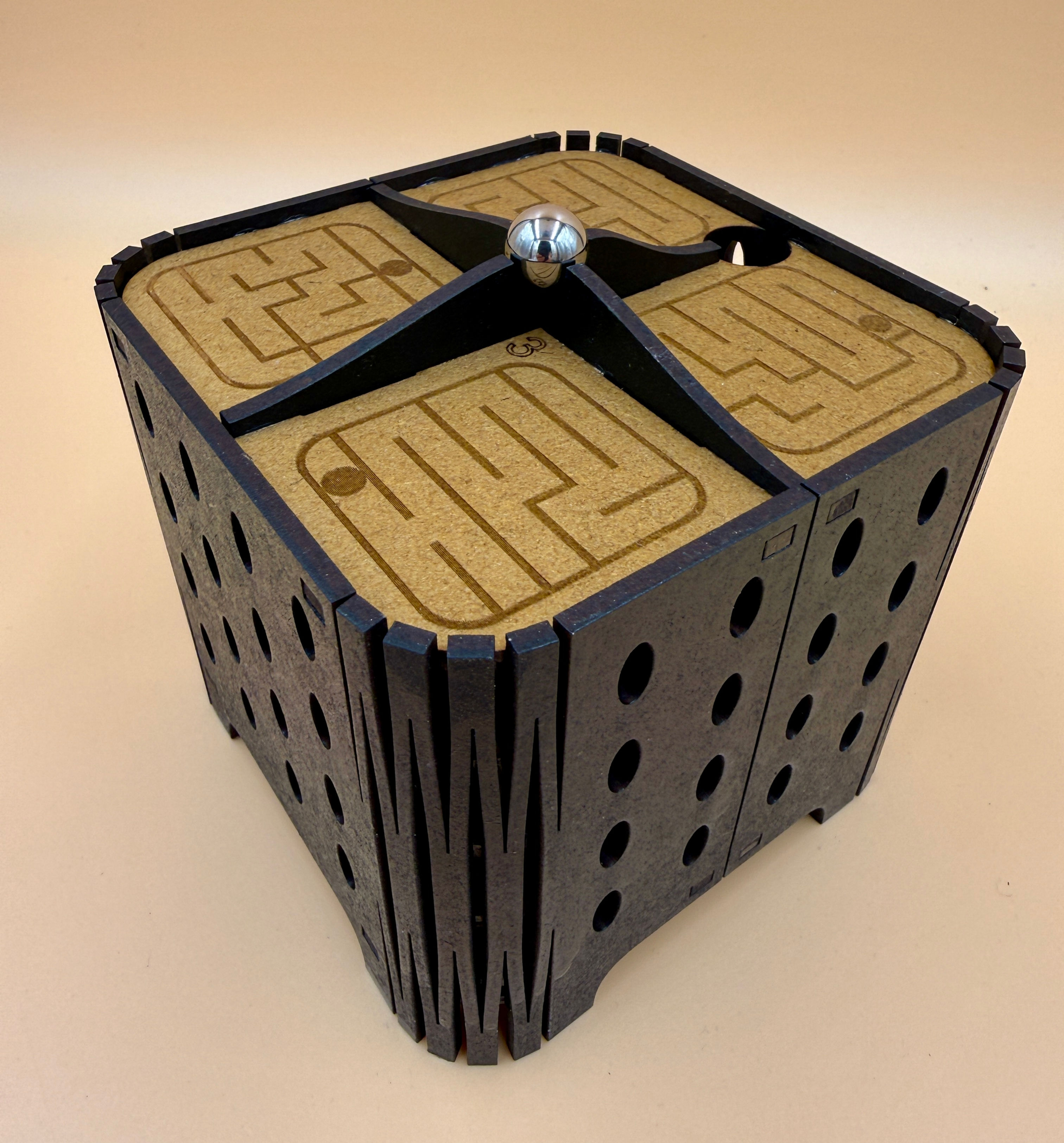 Wooden Multi-Level Marble Maze