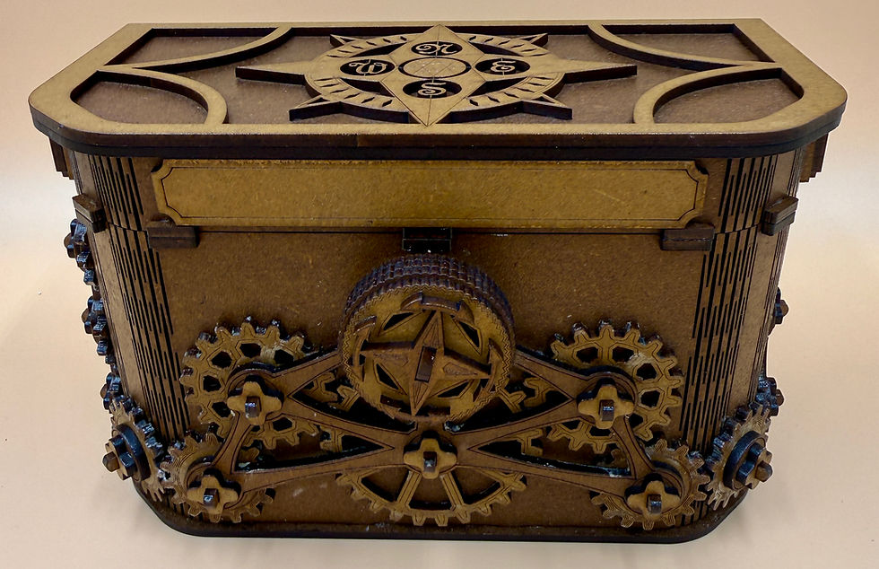 Thumbnail: A Wooden Steampunk Mechanical Cog Box