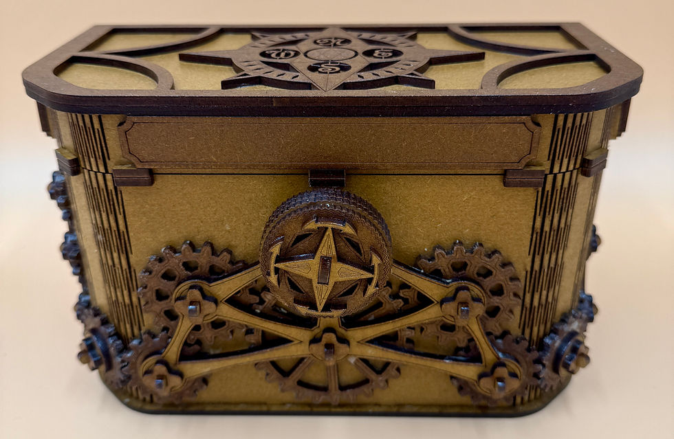 Thumbnail: A Wooden Steampunk Mechanical Cog Box