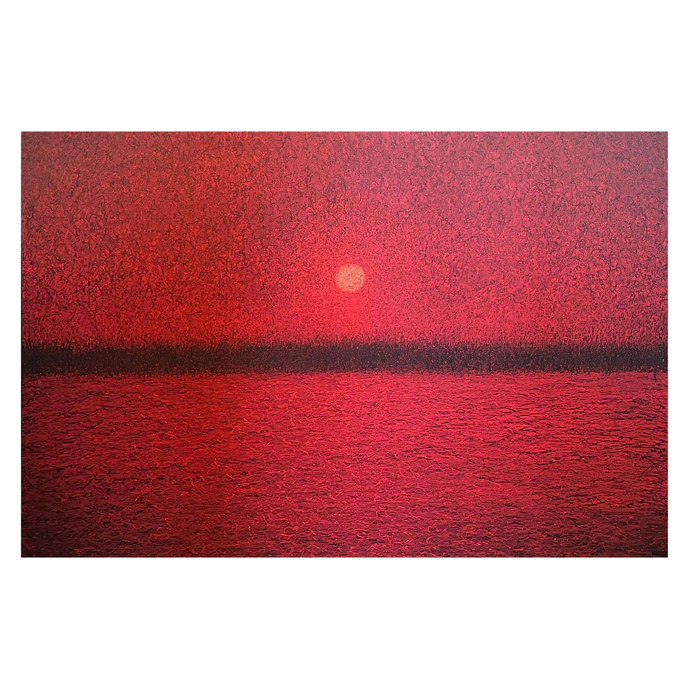 PHOTO PRINT OF THE PAINTING “THE MOON WAKING UP” WITH THE ARTIST’S ORIGINAL SIGNATURE