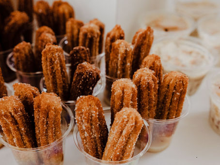 Churros with sugar and cinnamon