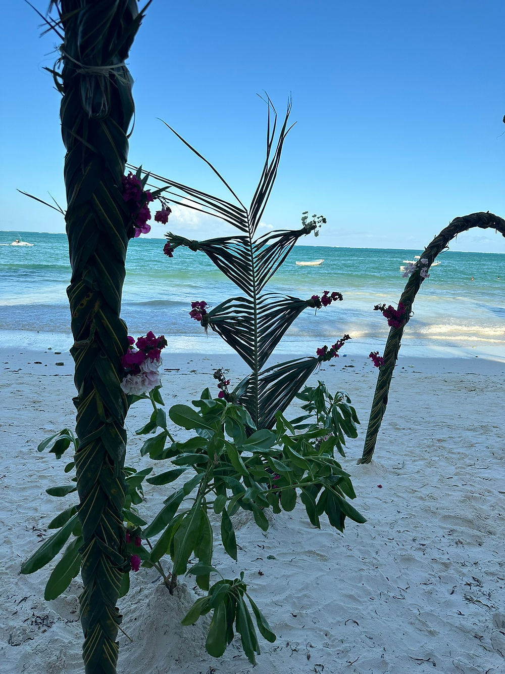 Beach decor on Paje beach, Zanzibar