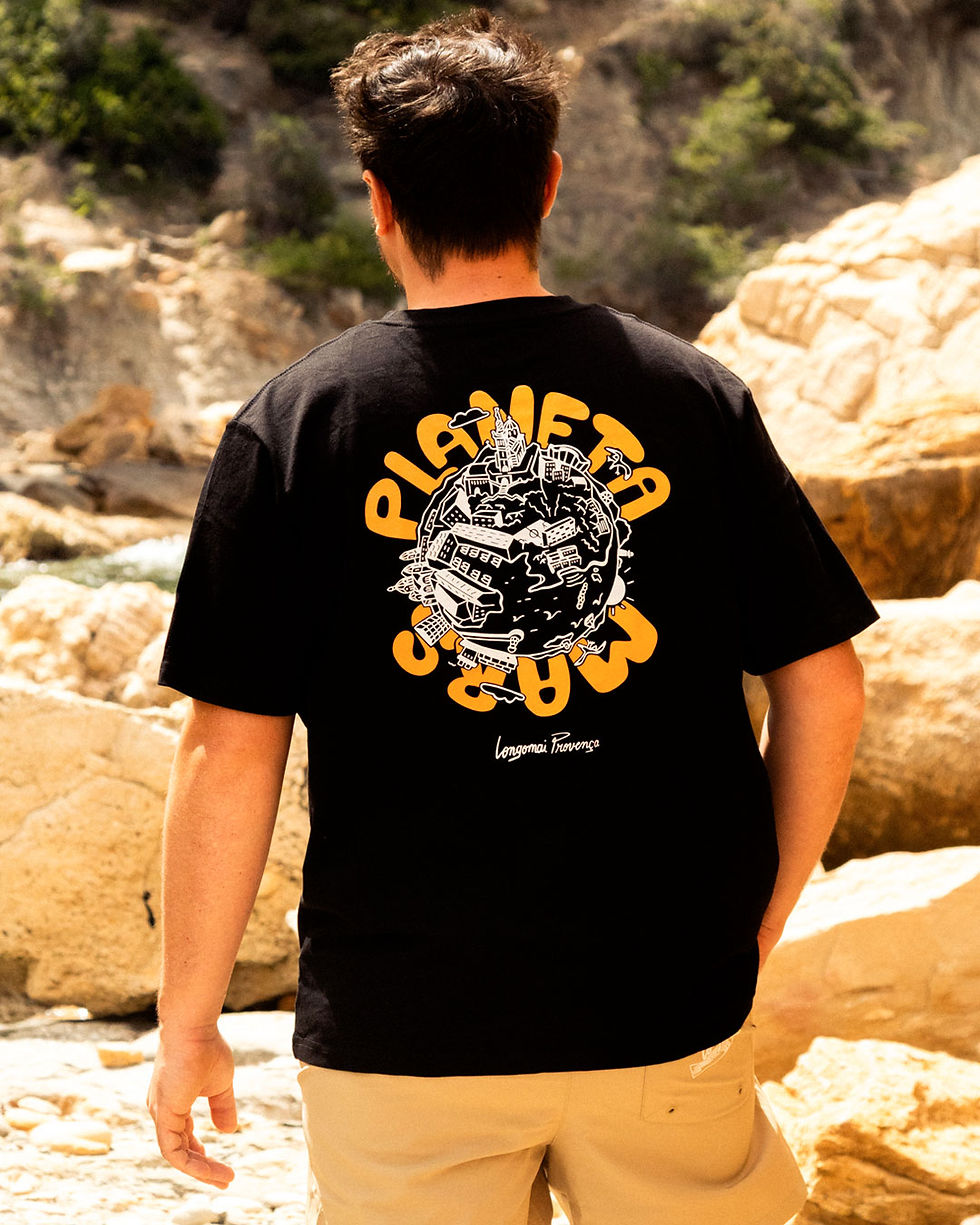 Miniature : T-Shirt  "PLANETA MARS" Marseille Vélodrome Bonne mère Vieux Port – Longomai