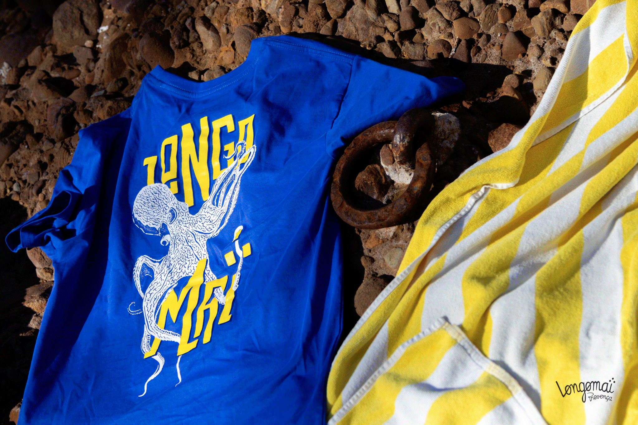 Longomai-nouvelle-collection-tshirt-poulpe-provence-marseille-nouveauté-promotions-bleu-ro