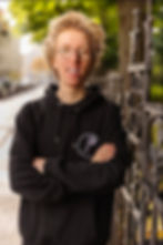 Paul-Henry Wenk - Schwarzer Hoodie mit Logo