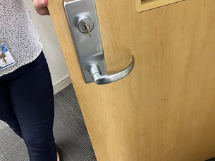 Do not leave keys in doors. Especially keys that open doors beyond those they are inserted.