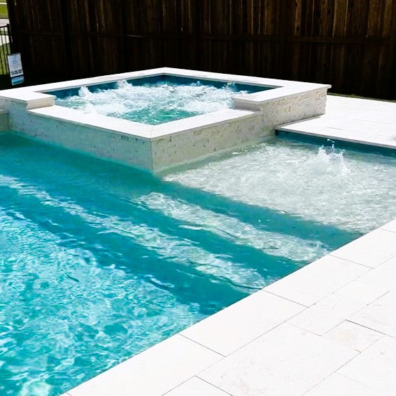 Resort Style Pool + Spa with Outdoor Kitchen