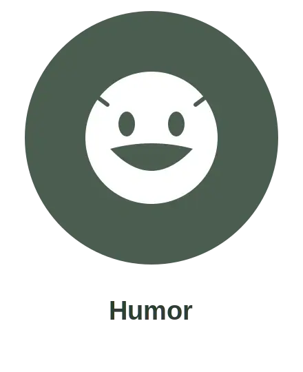 Humor icon, flat illustration, yellow and purple, square