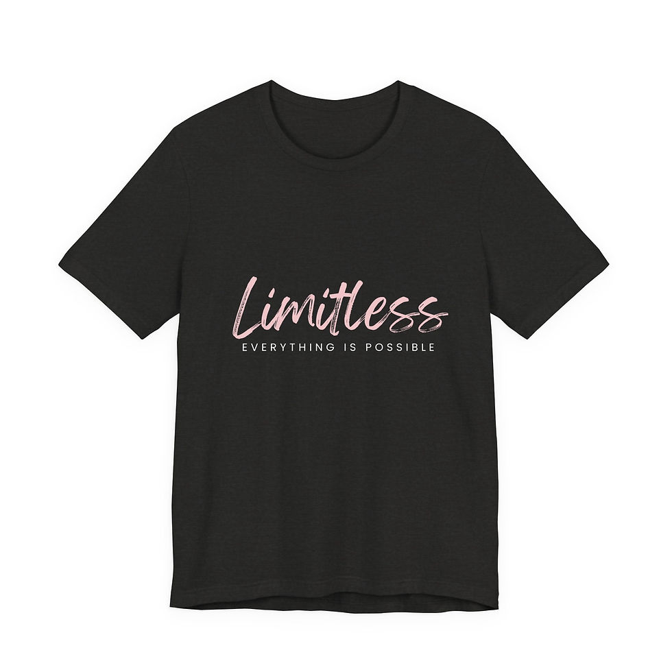Thumbnail: Limitless Script Tee - Inspirational & Expansive Unisex Yoga T‑Shirt