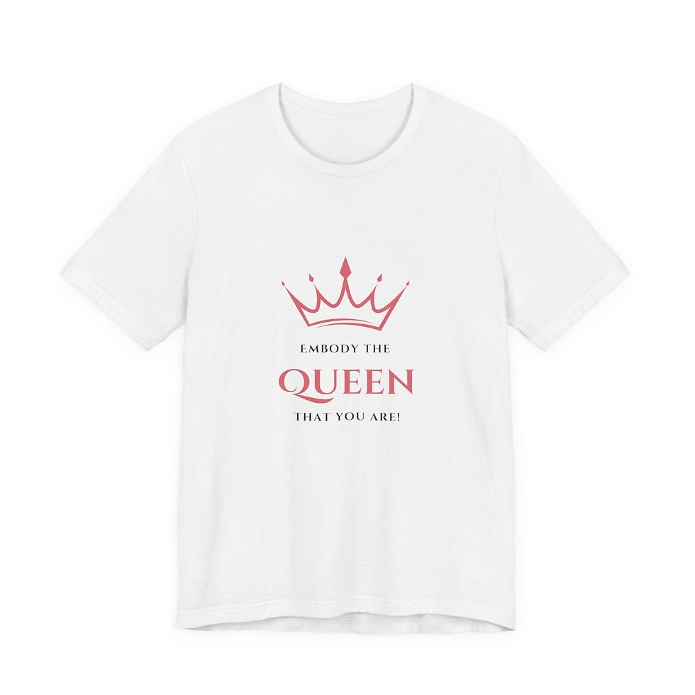 Thumbnail: Queen Crown Graphic Unisex Tee- "Embody the Queen That You Are"