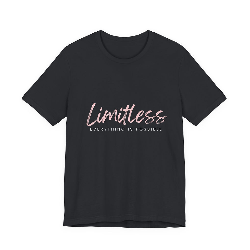 Thumbnail: Limitless Script Tee - Inspirational & Expansive Unisex Yoga T‑Shirt