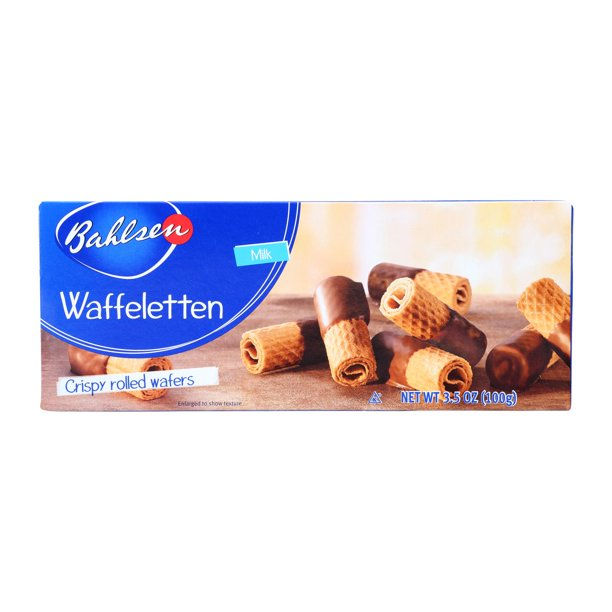 Bahlsen Waffeletten Milk Chocolate Crispy Rolled Wafers