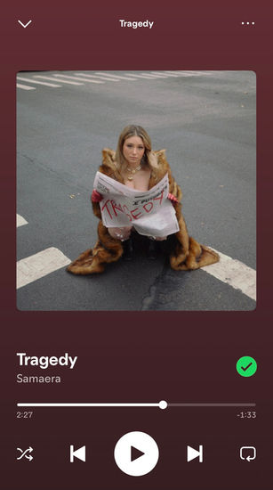Cover Art for Tragedy by Samaera