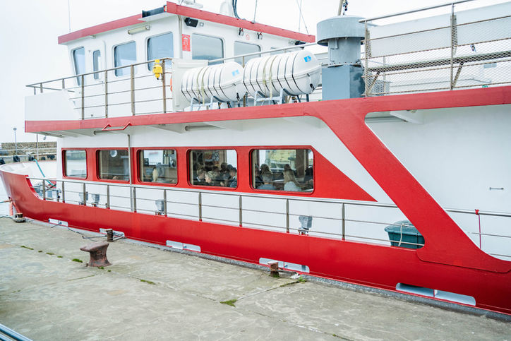 Schiff für die Seebestattung von Sassnitz