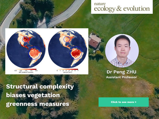 Dr. Peng Zhu's recent publication in Nature Ecology & Evolution
