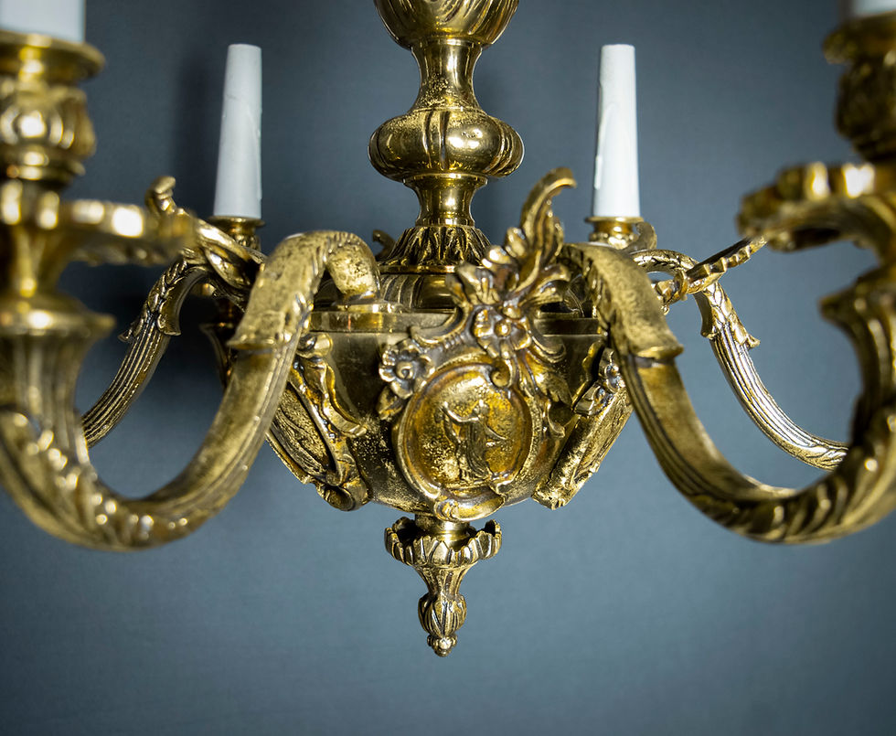 Miniatura: Lustre Francês em Bronze