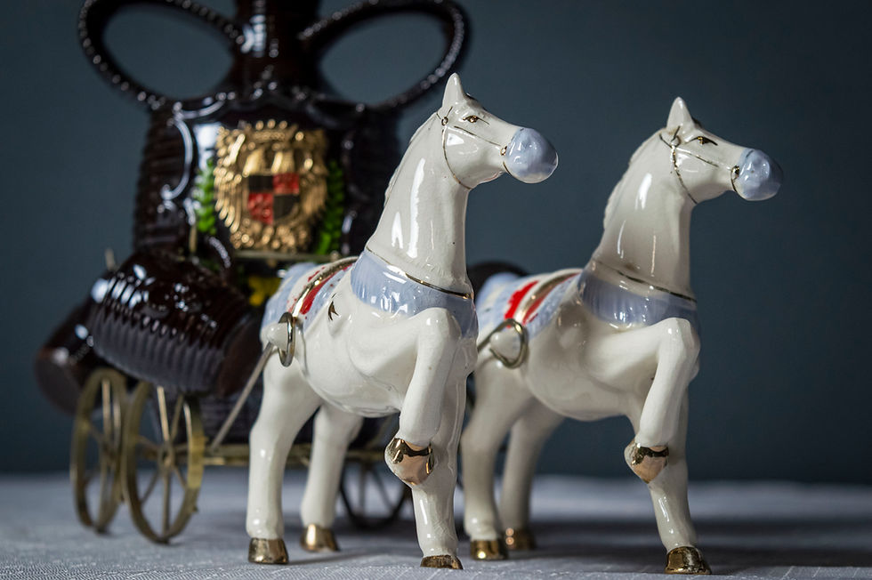 Miniatura: Carruagem de Porcelana para Uísque