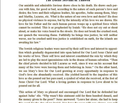 The Docile Servant of Yahweh