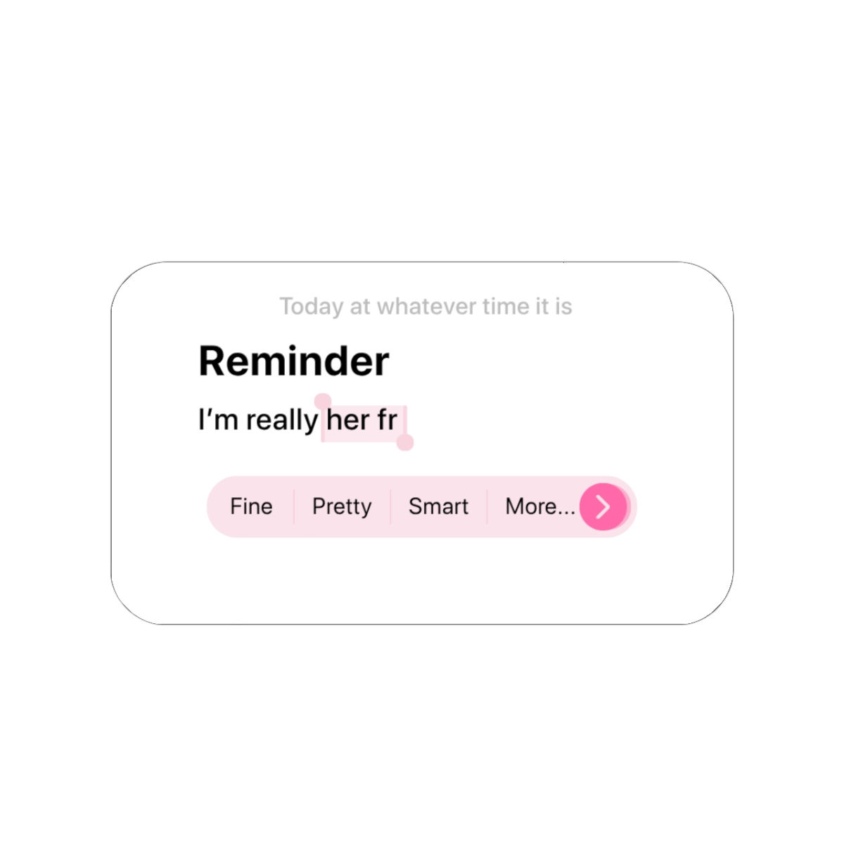 "Really Her" Copy-Paste Sticker